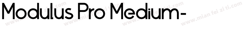 Modulus Pro Medium字体转换